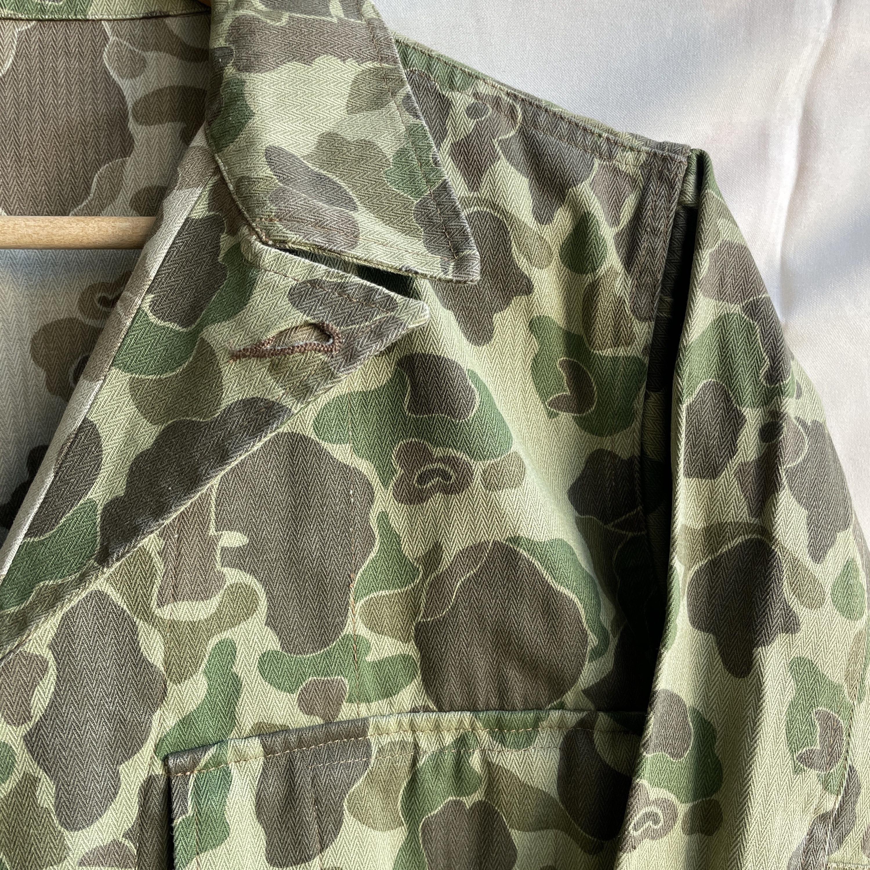 WWII US Army M-43 Duck Hunter Camo HBT Reproduction Jacket Size M