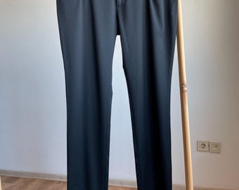 Prada Womens 2008 Ankle Zip Wool Dress Trousers Size IT 46