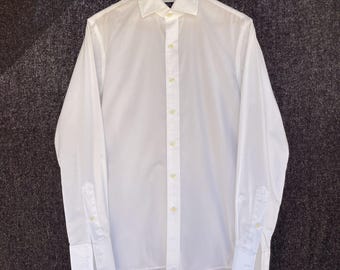 Polo Ralph Lauren Poplin Easy Care Manchetknopen voor overhemd maat 38