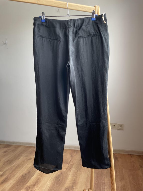 Marni Wool Front Sheer Back Panel Ankle Zip Pants Size IT 42 - Etsy