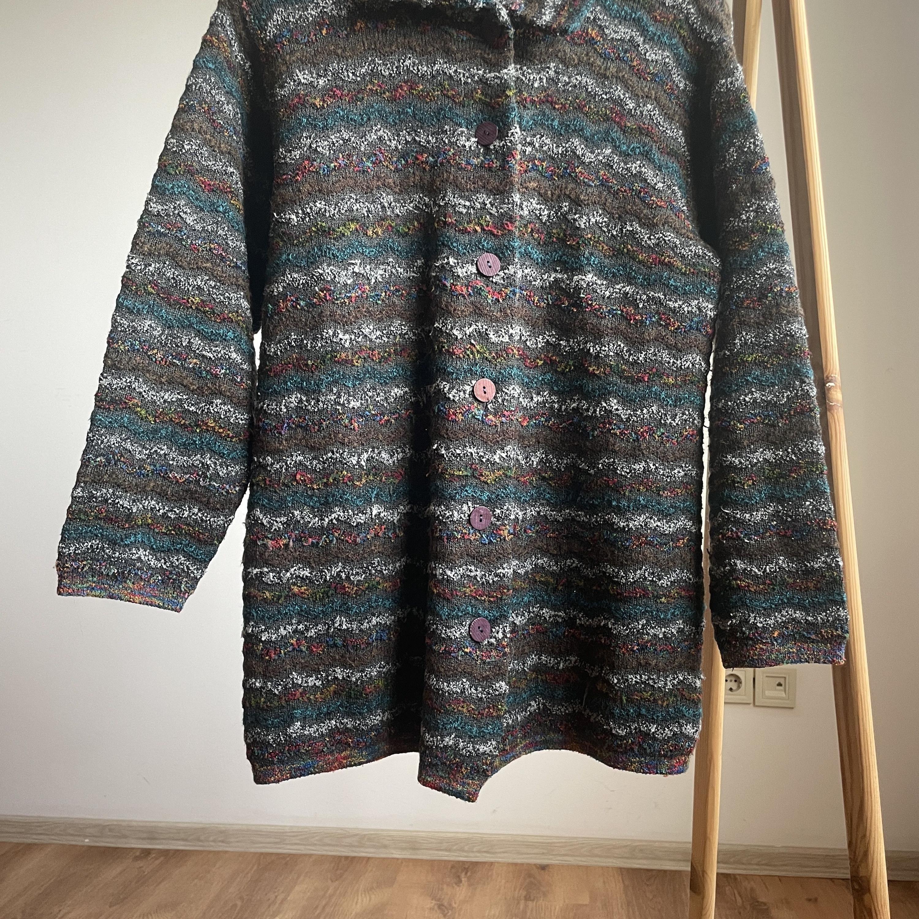 Missoni Vintage 90's Womens Wool Button up Cardigan Size IT 42 - Etsy