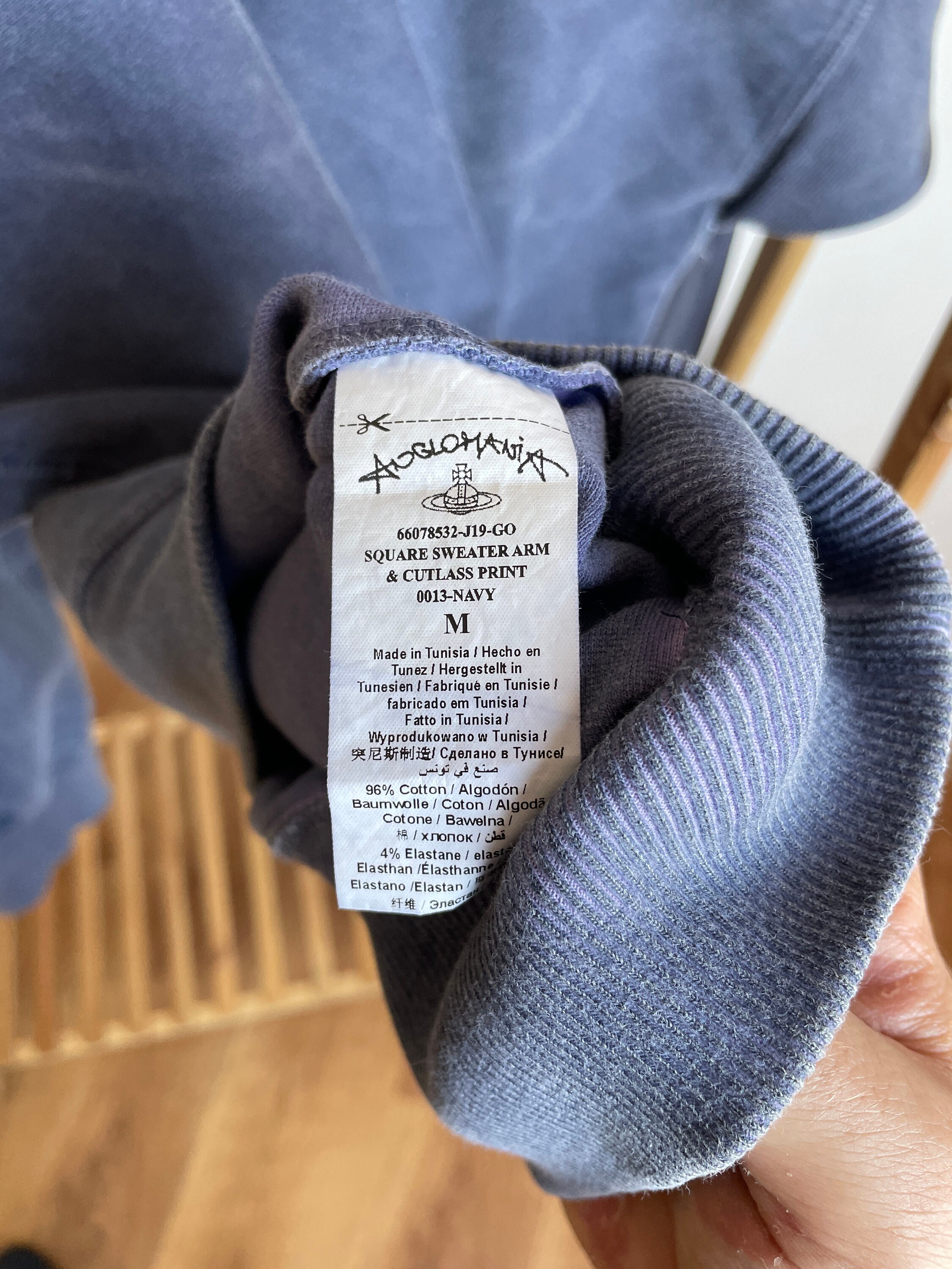 Vivienne Westwood Anglomania Orb & Cutlas Stone Washed Sweatshirt 