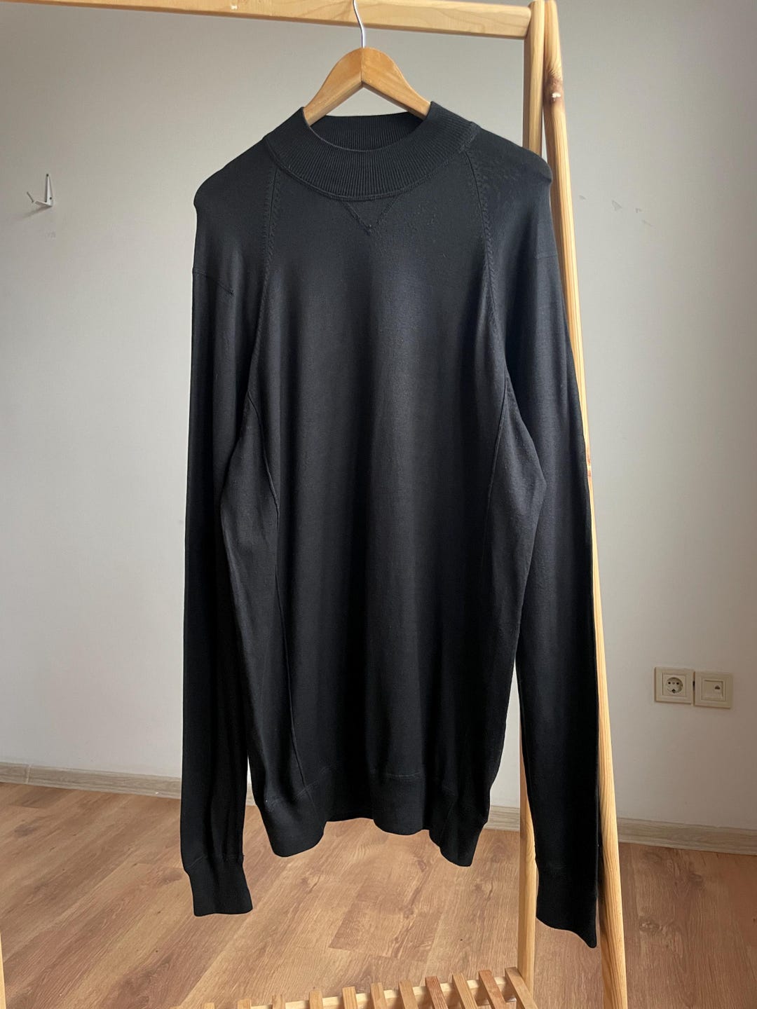 Buy Cortigiani Mock Neck Cotton/wool Sweater Size EUR 54 Online in India 