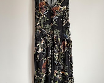 Farm Rio Tropical Print Jumpsuit Dress Size P
