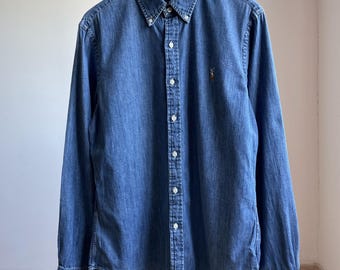 Polo Ralph Lauren Slim Fit Denim Shirt Size L