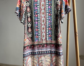 Farm Rio Short Sleeve Tunic Dress Size P