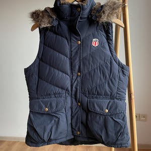 Polo Jeans Ralph Lauren Gilet imbottito da donna in pelliccia sintetica taglia L