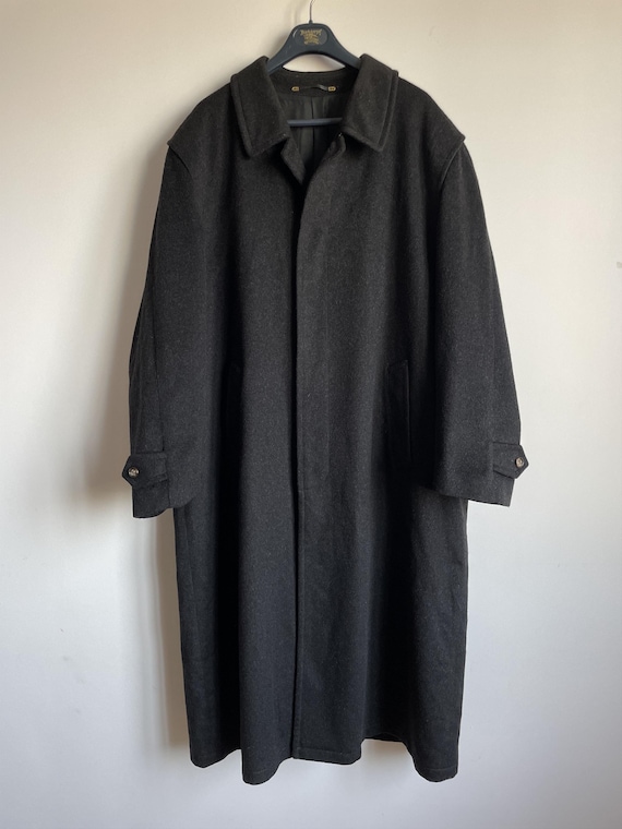 Schneiders Salzburg Loden VTG Dark Gray Wool Alpaca Overcoat EUR