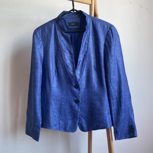 Purdey Womens Linen Blazer Size 42