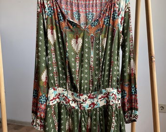 Farm Rio Viscose Long Sleeve Mini Dress Size P