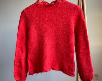 Sezane Balloon Sleeves Monair Wool Blend Pull Femme Taille XS