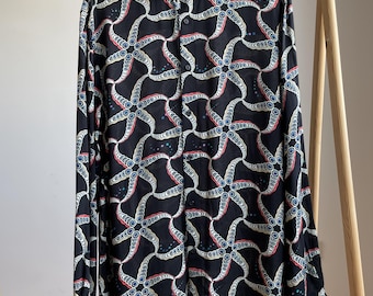 Scotch & Soda Printed Relaxed Fit Viscose Shirt Size XL