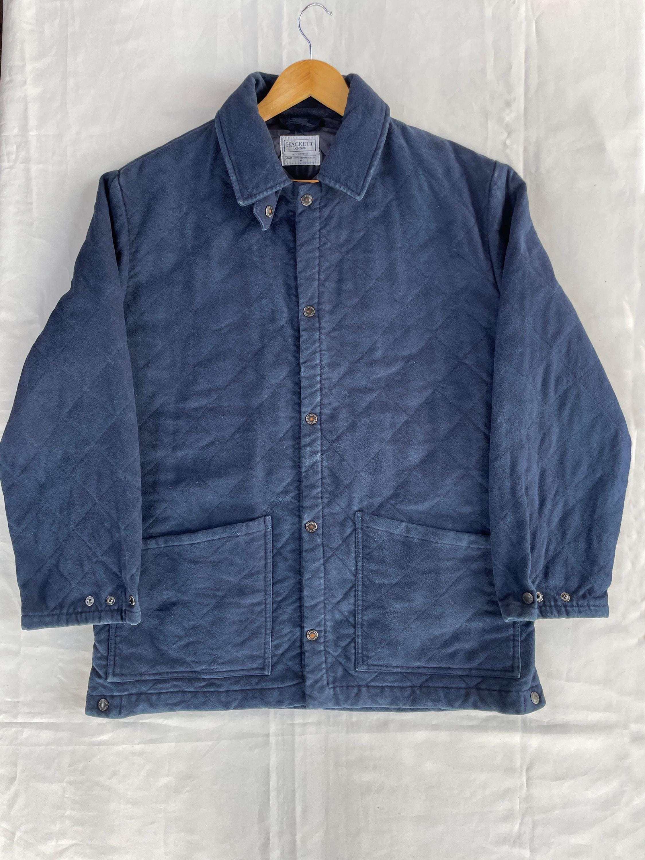 Hackett, Hackett London Vintage Moleskin Quilted Jacket Size M