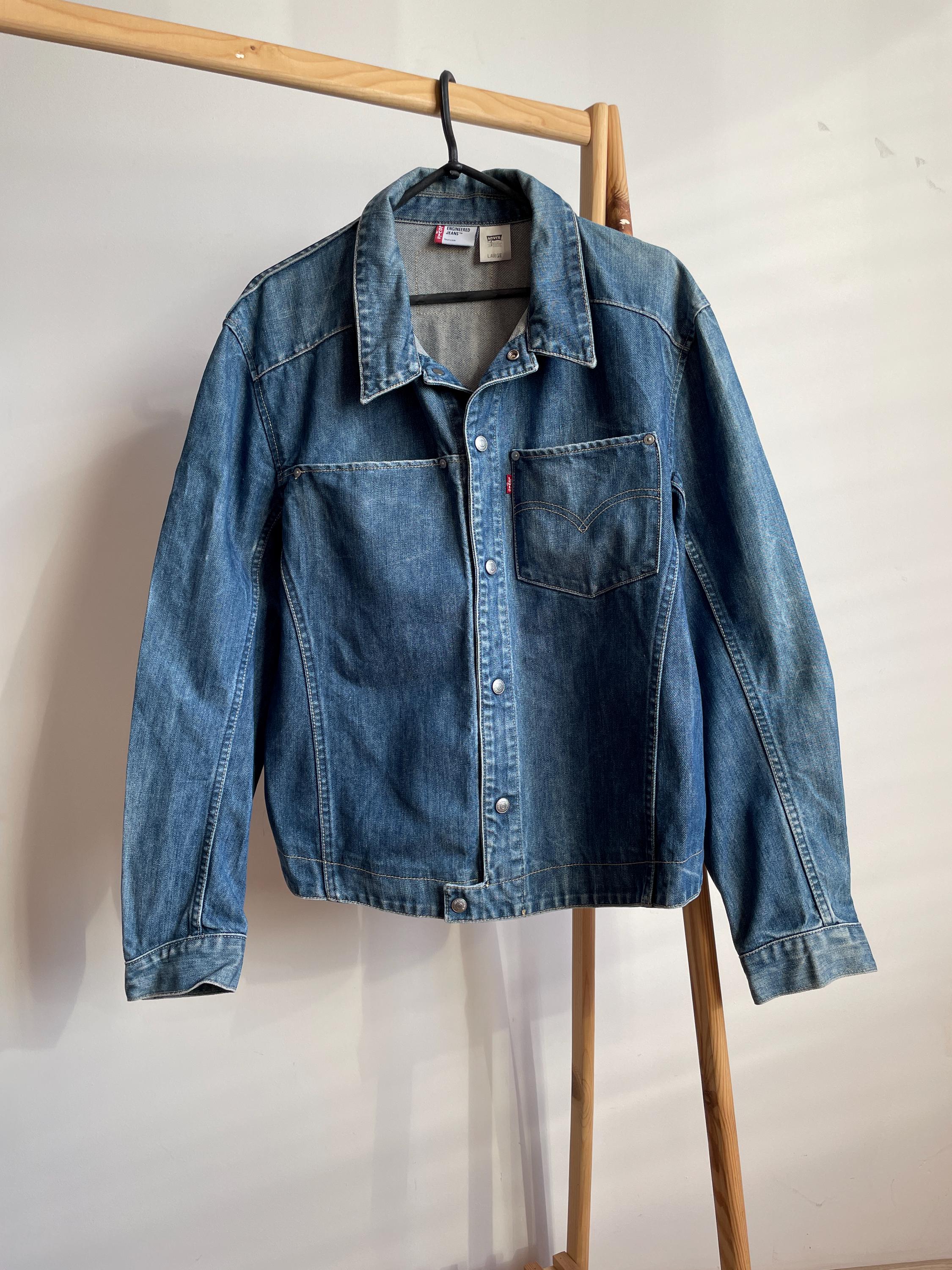 Levis Engineered vintage Twisted Denim Veste Taille L Etsy France