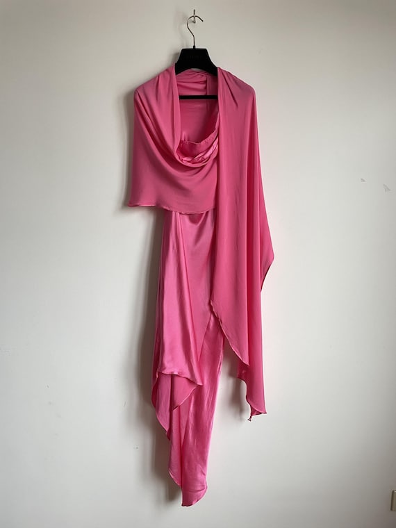 Cult Gaia Asymmetrical One Shoulder Trysta Silk Dress Size XS