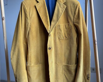 Gant Vintage Corduroy Geel Sportjas Blazer Maat EUR 54