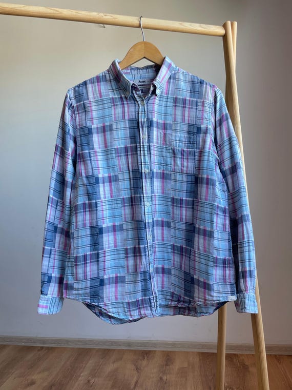Acne Studios, Acne Studios Womens Pop Base Patchwork Shirt Size EUR 38
