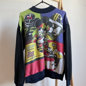 Sudadera Disney Mickey Mouse Fútbol Americano 1992 Talla XS