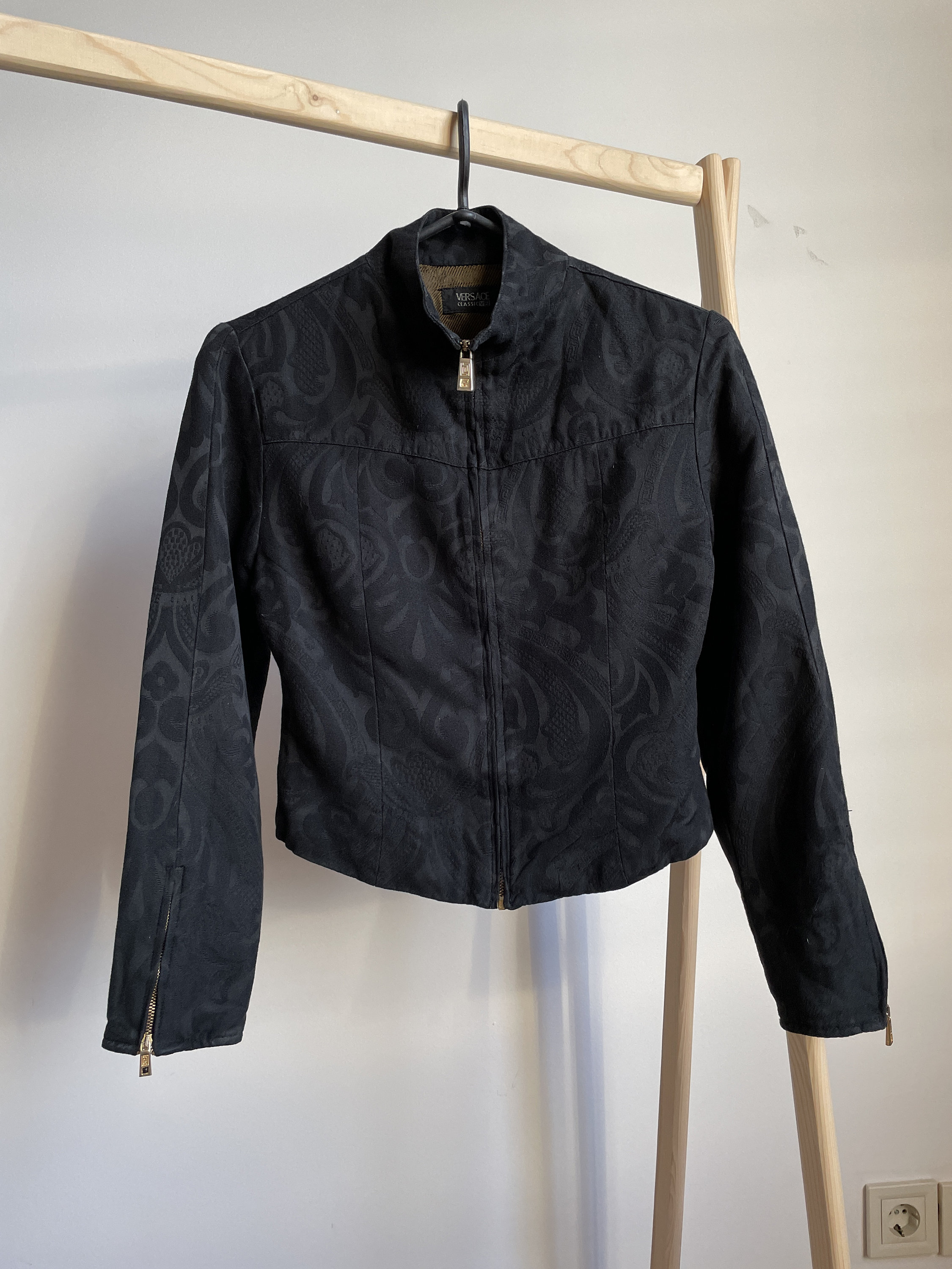 Versace classic v2 store leather jacket