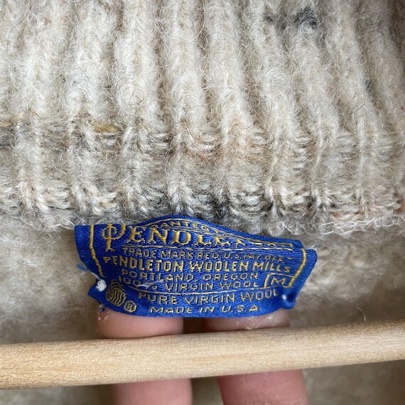 Pendleton Vintage 70's Made in USA Wool Cowichan Sweater Size XS