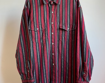 Chemise thermique vintage années 90 longue Johns tricot gaufré homme