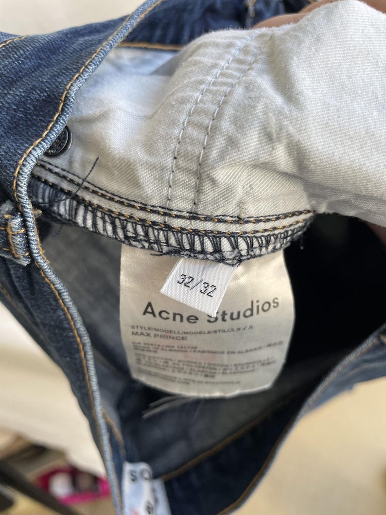 Acne Studios Max Prince Slim Fit Denim Talla 32x32 imagen 12