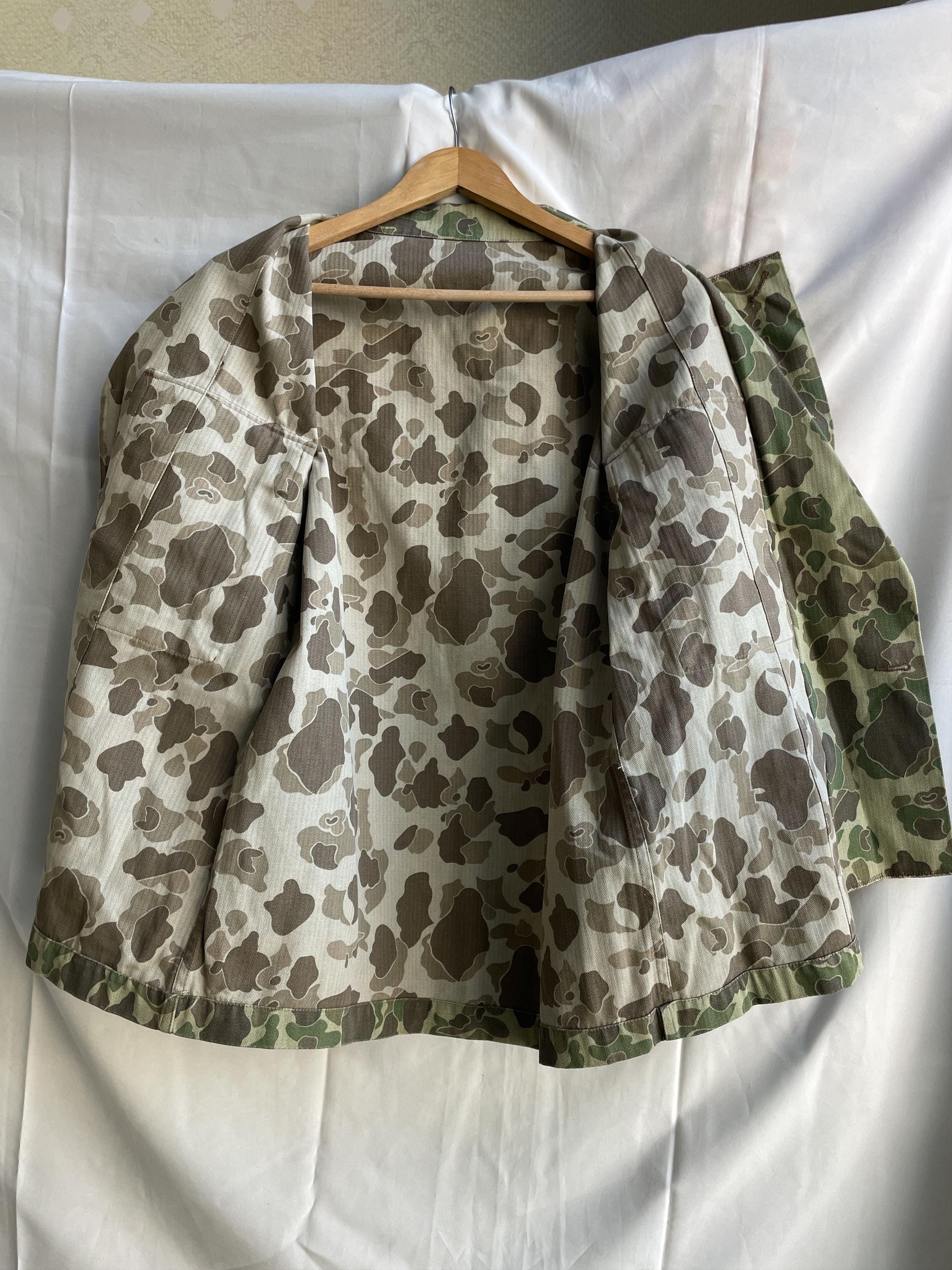 WWII US Army M-43 Duck Hunter Camo HBT Reproduction Jacket Size M