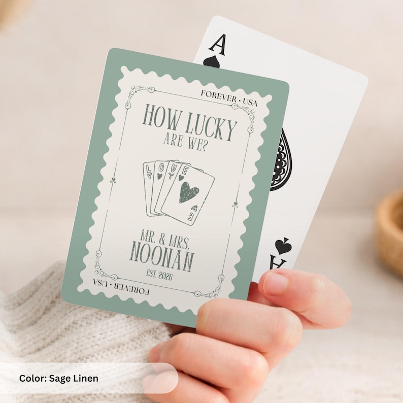 Versatile Gift Option Personalized Playing Cards Custom Design Deck Premium Quality Collection Standard Size Cards Elegant Acrylic Box Complete Card Set Wedding Favor Choice Anniversary Present Idea Retirement Gift Option Family Reunion