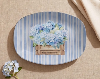 Personalized Serving Platter Unbreakable Oval Dish Wedding Gift Housewarming Hostess Bridal Shower Custom Family Name Plate New Home Gift