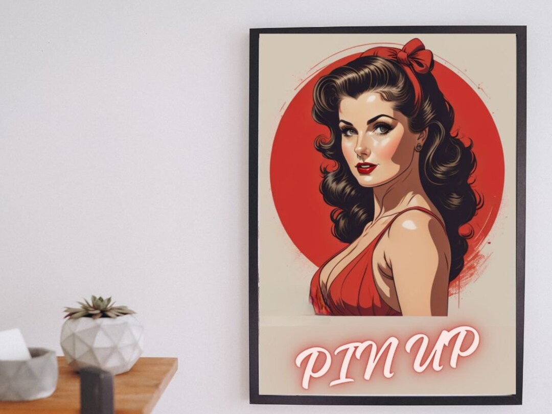 Poster Pin up Vintage Pin up Poster Decoration Instant Etsy