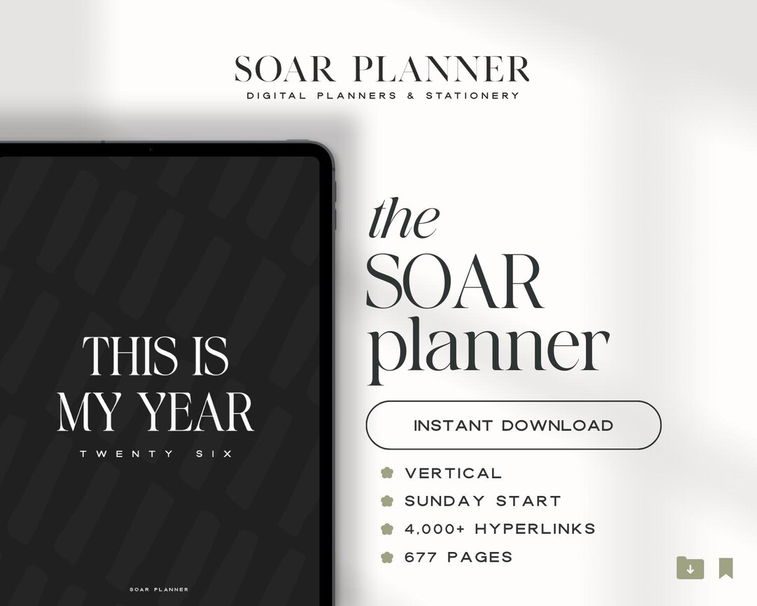 2026 Digital Planner for Goodnotes, Notability iPad & Tablet ...
