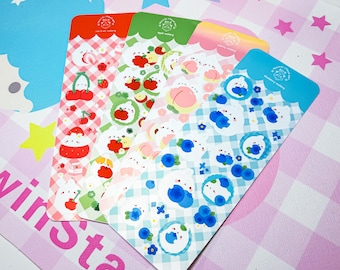 Hojas de pegatinas de Molang / Pegatinas decorativas / Diario / Papelería / Bonitas