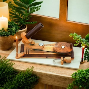Mix Wood Yarn Ball Winder-Eco-Friendly, Handcrafted Yarn Winder for Knitters & Crafters-durable yarn winder-Yarn Organizer-Craft Tools
