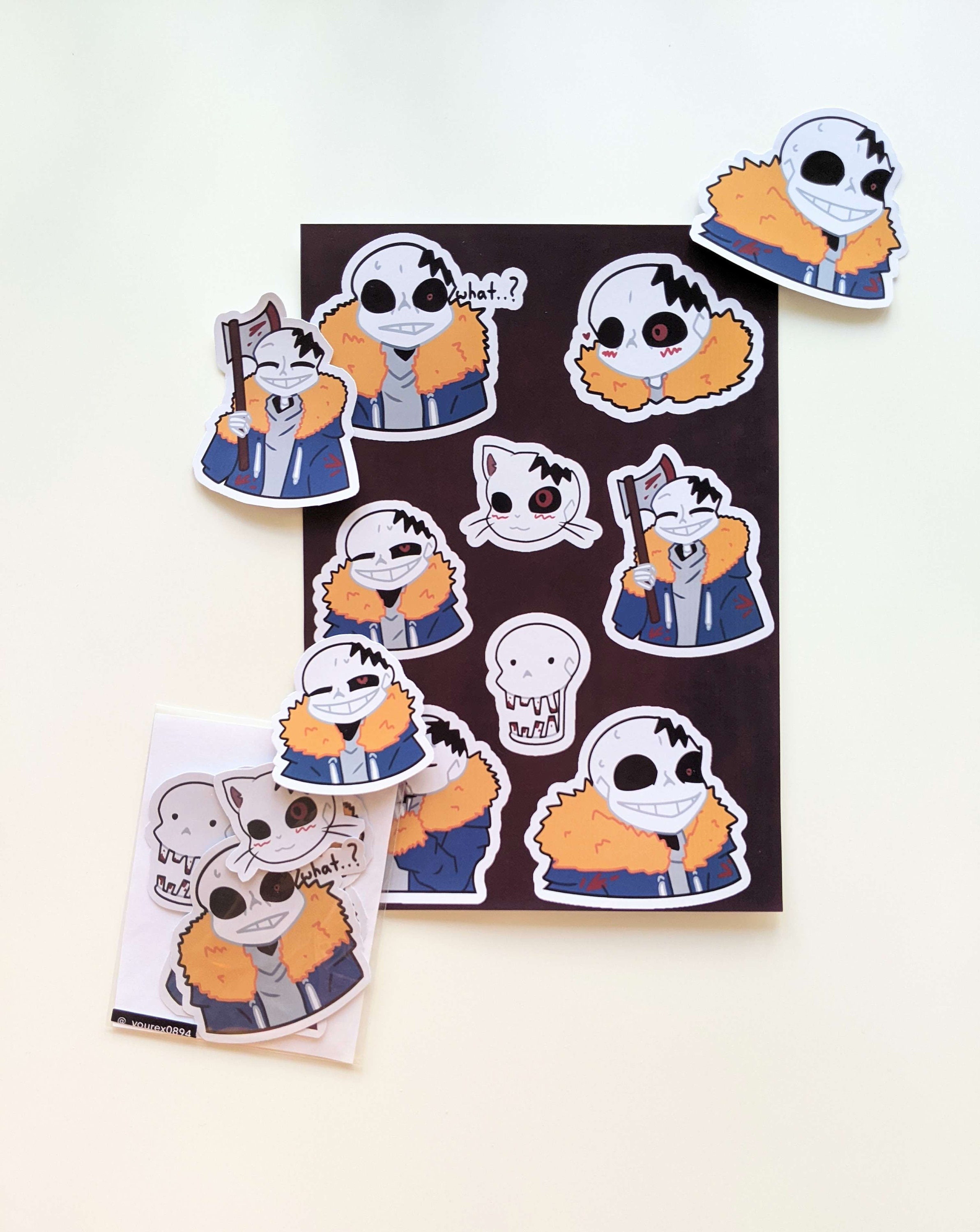 Horror sans  Sticker for Sale by ElinaSanglert