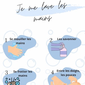 Little Clean Hands: Guía práctica y divertida para niños (niñas y niños) | Hoja divertida | Aprende a lavarte las manos