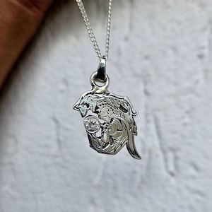 The Little Prince and the Fox Sterling Silver Pendant.
