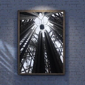 Digital Download | Bell tower | Anthony Chapel AR | Black and White | Contemporary