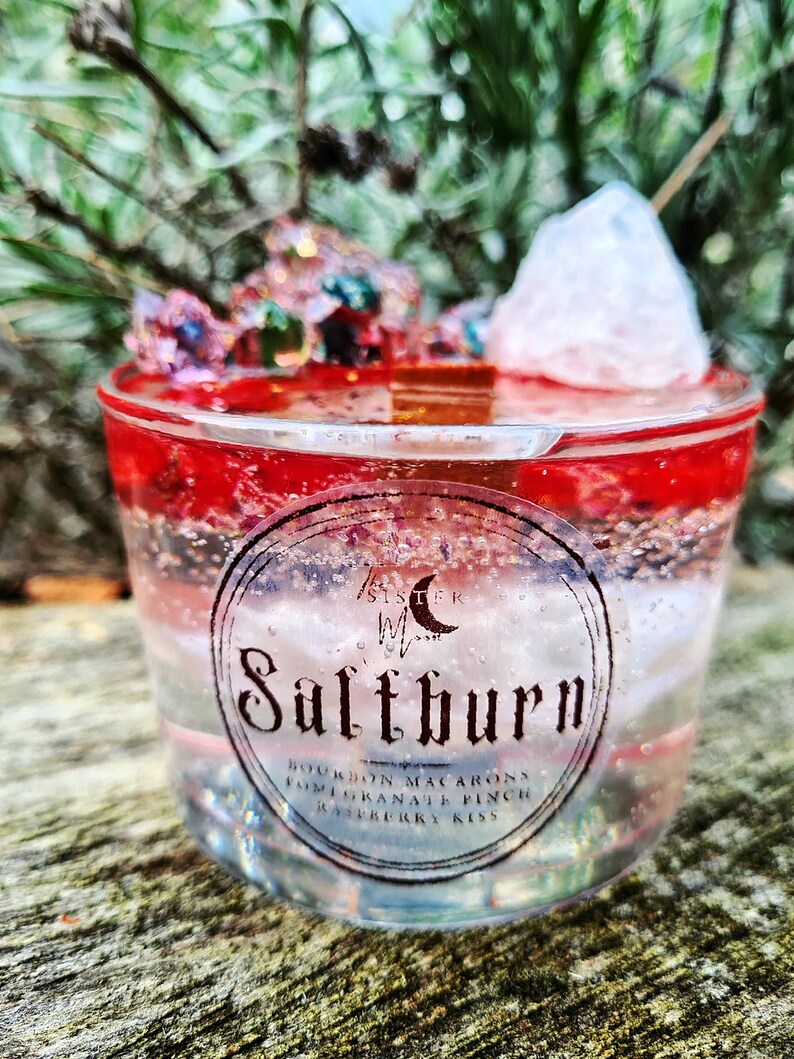 Saltburn Bathtub Inspired Healing Crystal Scented Candle Etsy
