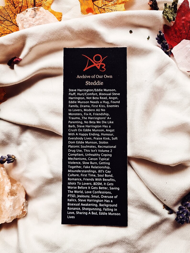 AO3 Tag Style Fanfiction Bookmarks Etsy Australia