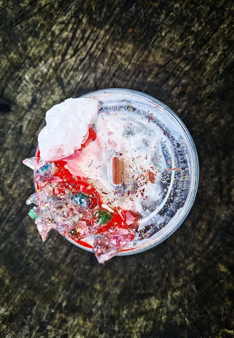 Saltburn Bathtub Inspired Healing Crystal Scented Candle Etsy