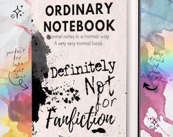 Very Ordinary Notebook - NOT For Fanfiction