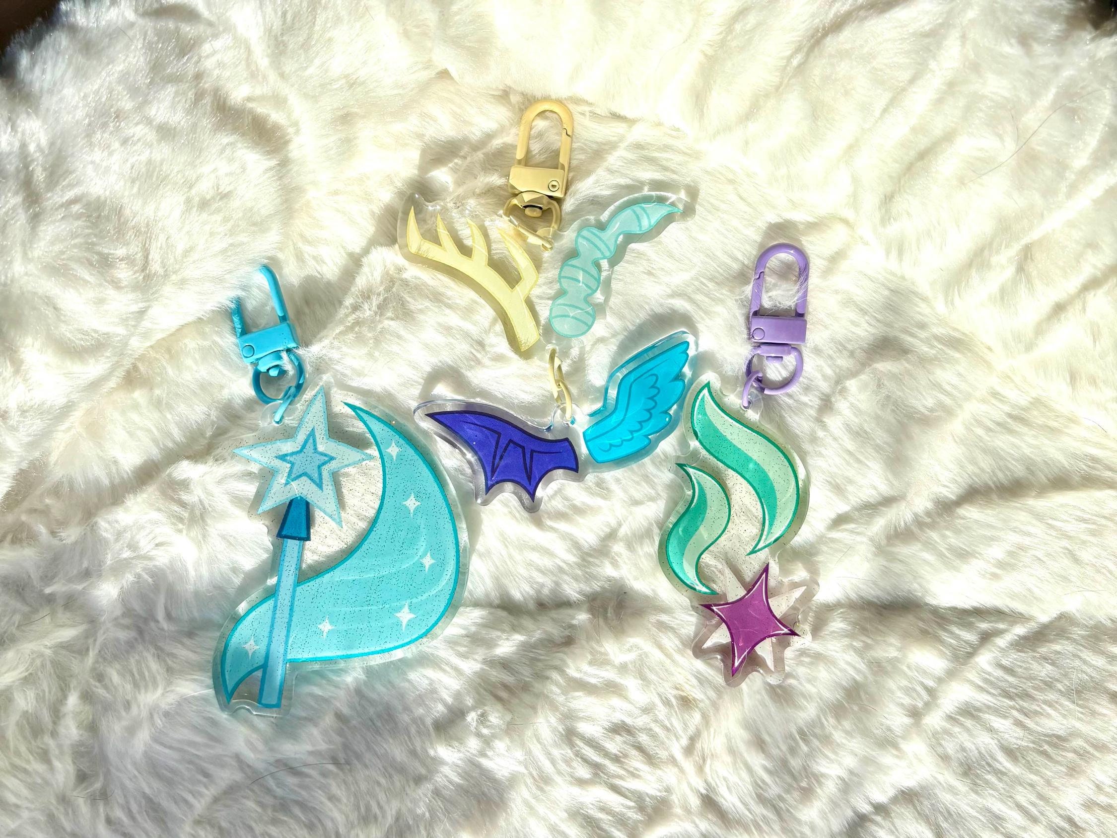 MLP Cutie Mark Inspired Acrylic Keychain [set Two] - Etsy