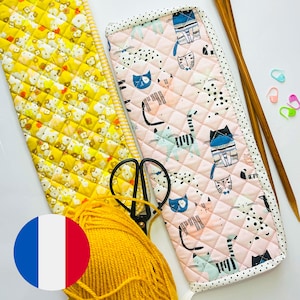 Tuto couture-Étui pour aiguilles à tricoter-PDF DOWNLOAD tutoriel-Pochette pour aiguilles à tricoter-Tuto trousse-DIY tuto-Tuto pochette