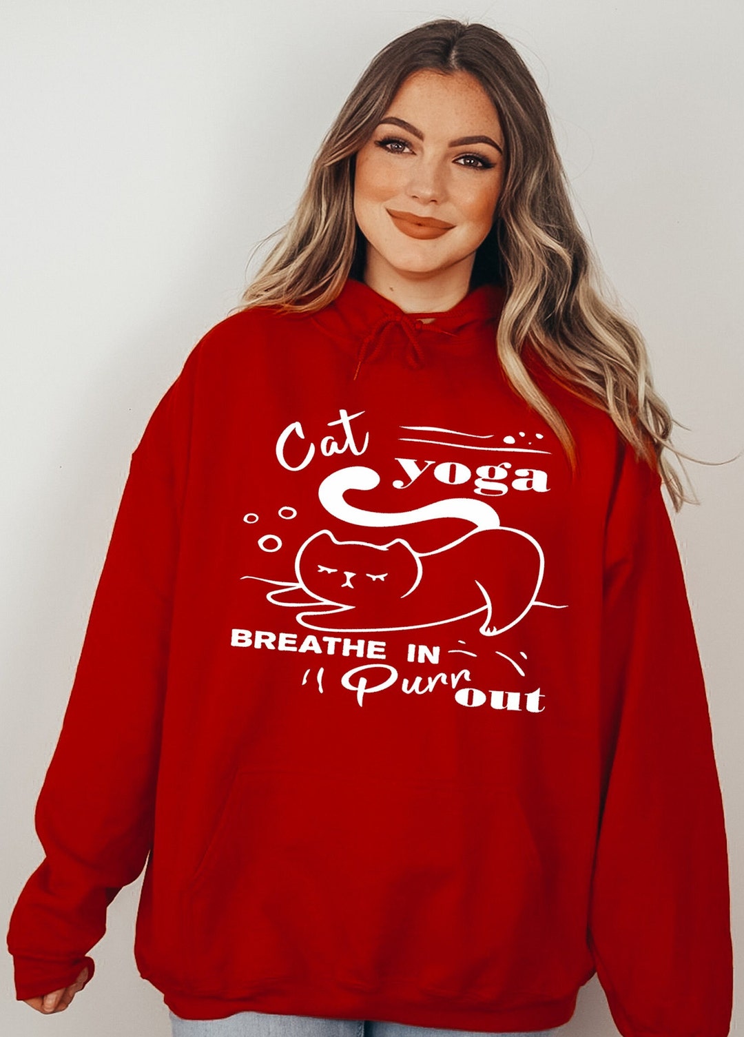 Cat Yoga Sweatshirt Yoga Sweatshirt Cat Sweatshirt Crewneck Etsy