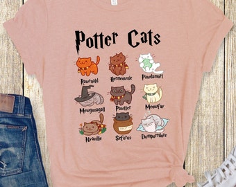 Potter Cats Shirt, Harry Pawter Shirt, Gift For Cat Owner, Cute Cats Shirt, Gift For Cat Lovers, Animal Lover Shirt, Cat Sweatshirt