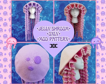 Mod Only! Crochet Jelly-Shroom Hat Pattern -Mod- (NOT FULL PATTERN)