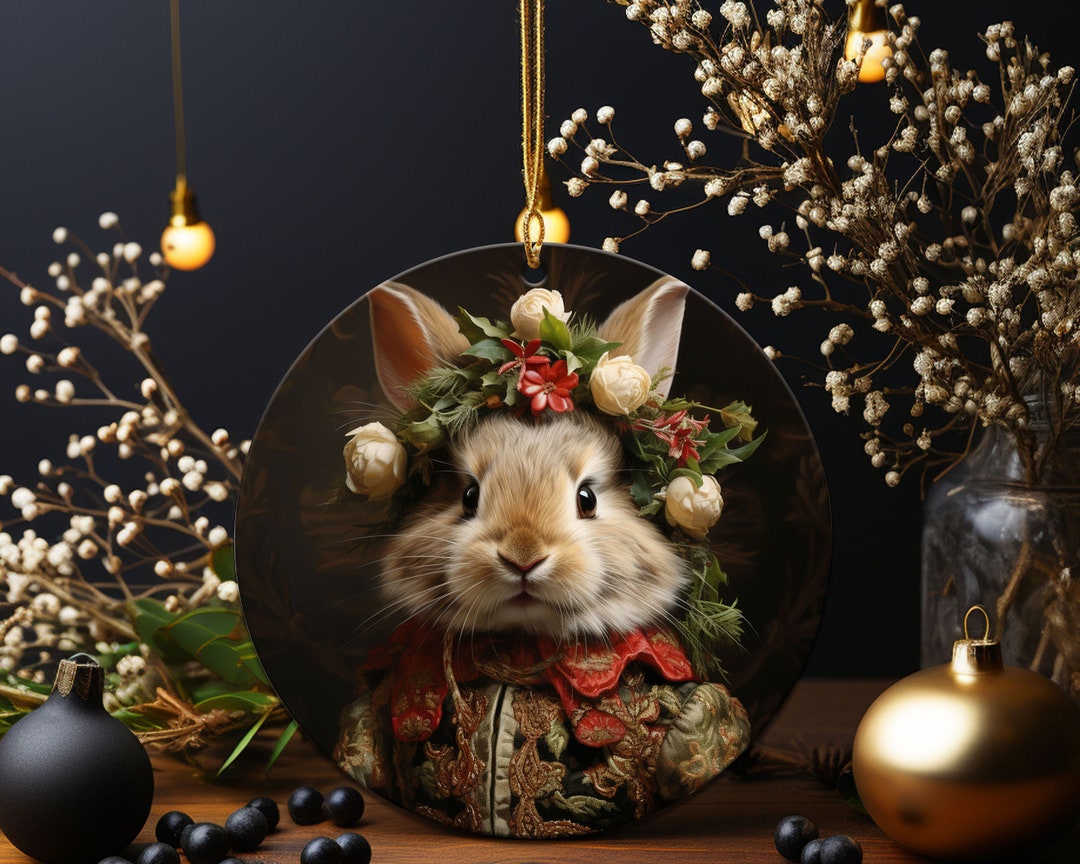 Weihnachten Hase Ornament Weihnachten Kaninchen Ornament Etsy.de