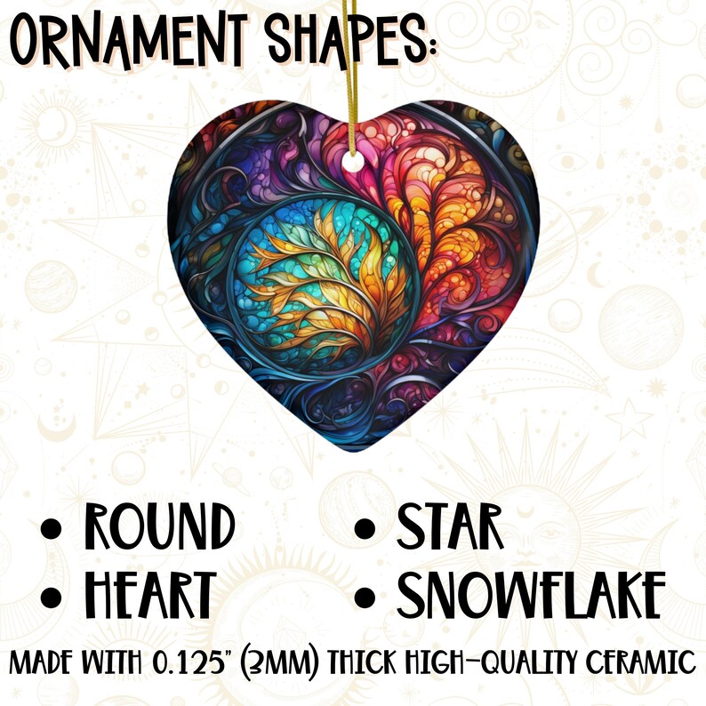 Stained Glass Painting Ornament, Stained Glass Ornament, Car