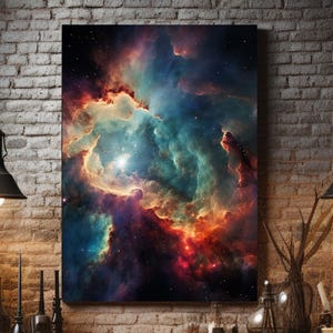 Orion Nebula Wall Art, Galaxy Wall Art, Astrophotography Canvas Print, Astronomy Gift, Space Painting, Cosmic Celestial Wall Art, Space Art