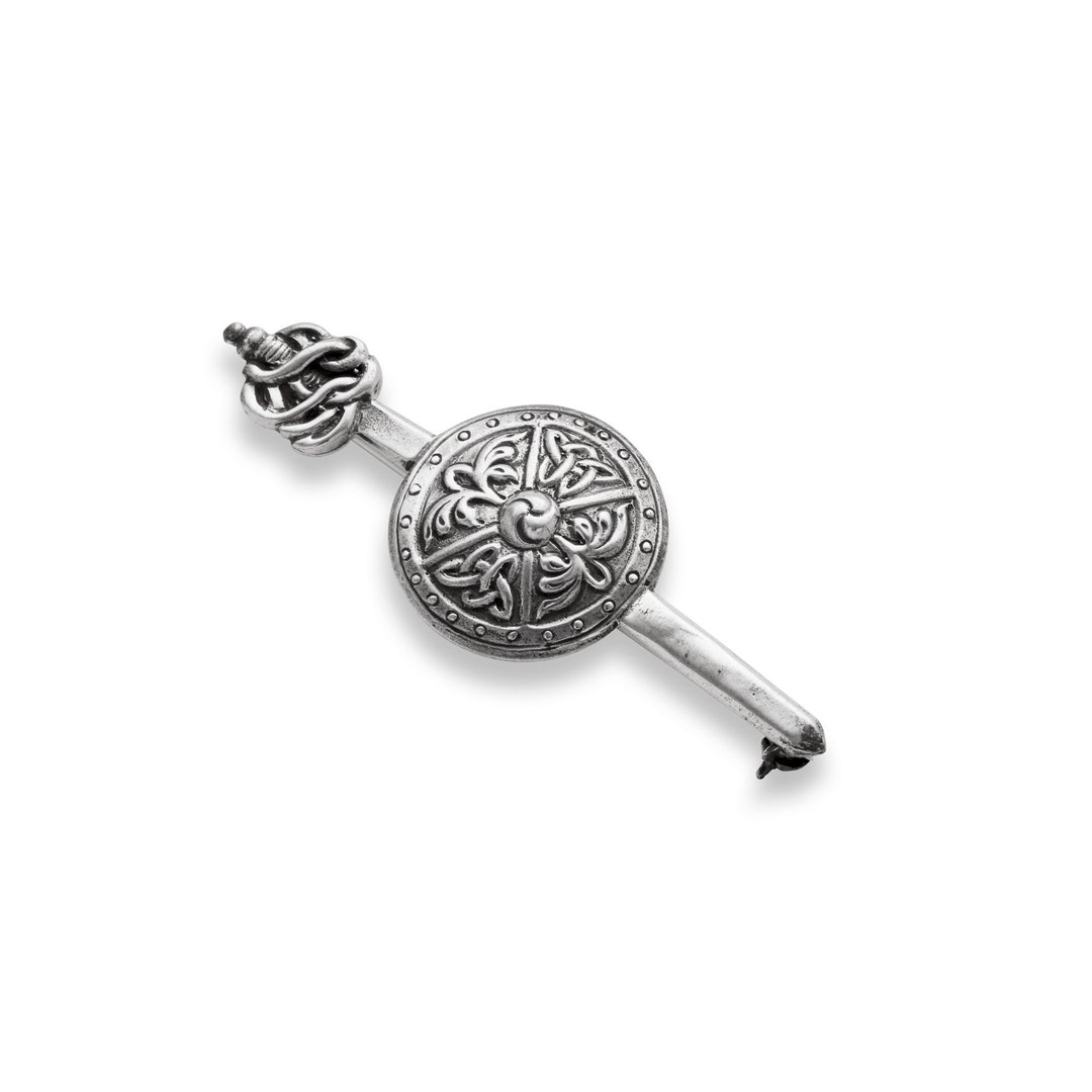 Claymore and Targe Kilt Pin / Brooch Silver Hallmarked Etsy